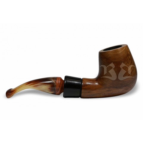 Cachimbo Bertoldi Anel Madeira Natural com Filtro Permanente